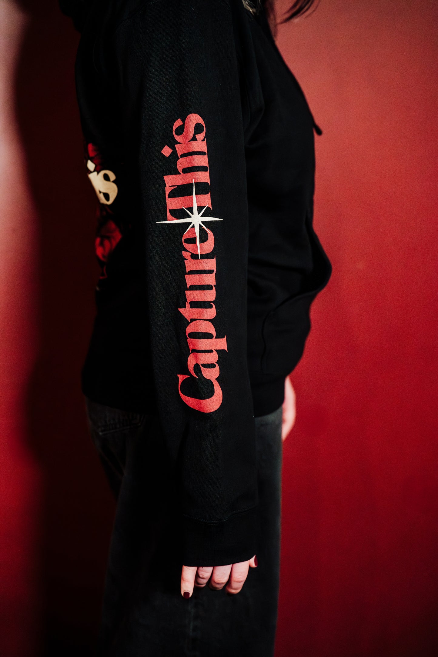 Hoodie - Floral Logo (Other Side)