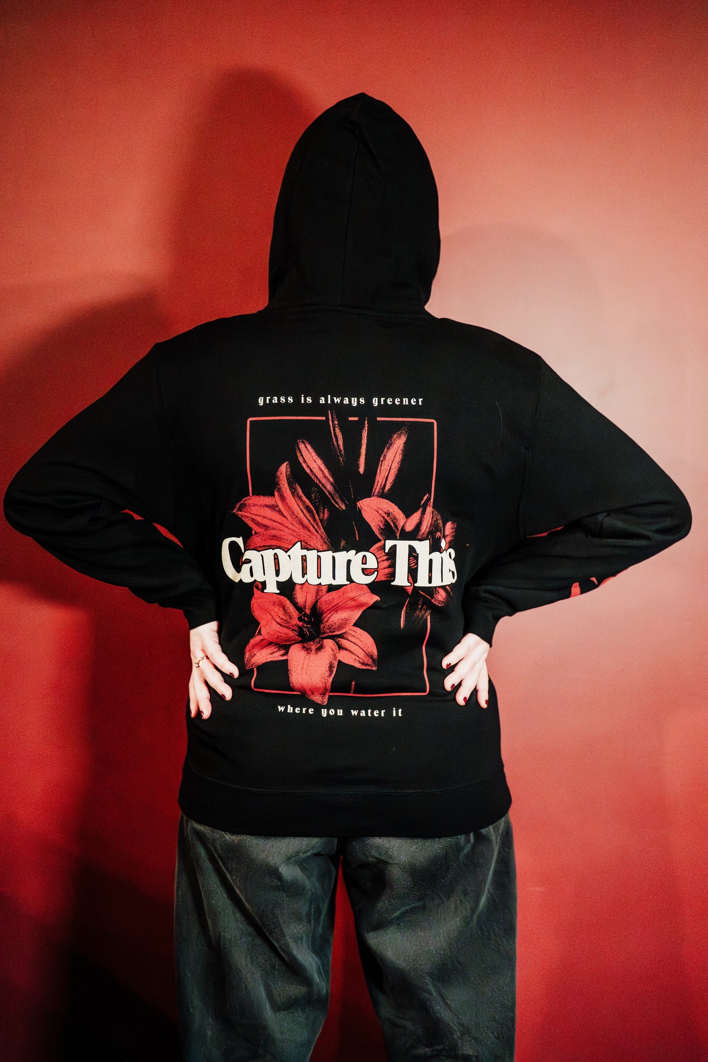 Hoodie - Floral Logo (Other Side)